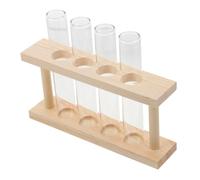 HEMOTON Vase Transparent avec Support pour Propagation de Plantes Éprouvette Hydroponique pour Fleurs et Plantes Intérieur Décoration pour Maison et Bureau