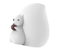 HEMOTON Veilleuse Écureuil Led Tactile Usb Rechargeable Lampe De Nuit En Silicone Pour Enfants Chambre Cadeau Apaisant Compagnon De Sommeil Bébé