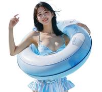 Hemousy Anneaux de Natation Gonflables | Grand Anneau De Natation Jouet De Plage,Équipement Aquatique À Grande Capacité Portante Et Flottabilité pour Le Jardin L Extérieur Le Lac Les