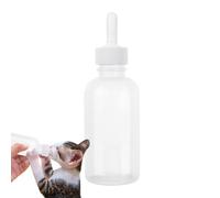 Hemousy Biberon pour Chaton | Distributeur de Nourriture pour Animaux | Nourrisseur Portable 120 ML pour Lapins Hamster Chiot Maison Voiture Camping Randonnée Voyage