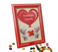 Hemousy Candy Dispenser Frame, Christmas Wall Mounted Candy Dispenser Picture Frame - Handy Fast Distribution Candies, Nuts, Hanging on Wall, Stand on Table