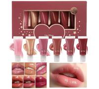 Hemousy Gloss à Lèvres Maquillage,Brillant Hydratant Lèvres Lumineuses - Effet Repulpant Nourrissant Et Hydratant Pour Femmes, Idéal Pour Soirées, Rendez-Vous Et Rencontres, Améliorant La Beauté