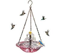 Hemousy Hanging Bird Bath Fountains Solar Power, Solar Bird Bath Fountain for Outdoors Outside Garden