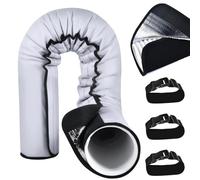 Hemousy Housse de Protection pour Tuyau de Climatisation | Protection Étanche Pour Gainage Et Bouche D'Aération,Manchon Étanche Réutilisable avec 3 Bretelles de Fixation pour Conduits d'Extraction