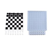 Hemousy Jeux d'échecs Moule en Silicone en résine,Jeu d'échecs avec Moule en résine de Silicone - Dames d'échecs Pleine Grandeur et moules en résine de Silicone époxy pour échiquier, Jeu d'échecs
