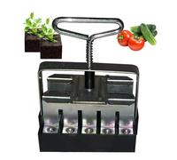 Hemousy Presse Motte, Presse-Motte Soil Blocker for Seed Starting, 20-Unit Manual Soil Block Maker with Comfortable Handle, Garden Seed Blocking Tool for Seedings, Cuttings, Greenhouses