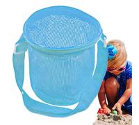 Hemousy Sac de Plage en Maille, Sac Filet de Piscine Porte-Affaires, Léger avec Sangle d'Épaule Réglable pour Vacances Croisière Camping Activités Extérieures