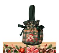 Hemousy Sacs Avec Cordon De Serrage Pour Noël,Sacs D'Emballage Pour Les Fêtes - Pochettes Pour L'Emballage Des Cadeaux De Noël | pour les Friandises et les Goûters en Classe, les Cadeaux pour Bas de