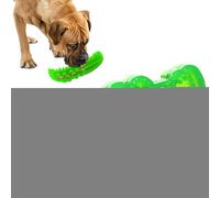Hemousy Slow Feed Chew and Fetch Crocodile, Dog Puzzle Slow Feeder Toy, Cute Rubber Alligator Dog Chew Toys for Aggressive Chewers