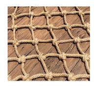 Hemp Climbing Net - 4mm Thick Garden Netting for Ceiling Decor, Stair Protection & Photo Wall Hanging - Durable Hemp Rope Mesh for Outdoor & Indoor Use