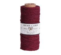 Hemptique Bobine de Corde en Chanvre Bordeaux 50 g