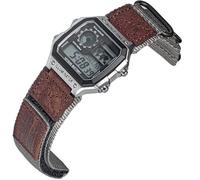 HEMSUT Bracelet tactique en nylon de 18 mm pour montres Casio | Bracelet résistant aux chocs à dégagement rapide de style militaire | Compatible avec AE-1200, DW-H5600, F-91W, A168W et plus encore