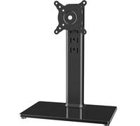 Hemudu Support de Bureau Simple pour écran LCD de 13" à 32" avec Pivot, Hauteur réglable, Rotation, Peut contenir Un (1) écran jusqu'à 35 kg