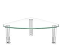 Hemudu Support de moniteur d'ordinateur de triangle bureau de coin clair HD01T-003P