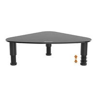 Hemudu Support de moniteur d'ordinateur de triangle bureau de coin noir HD01B-003P