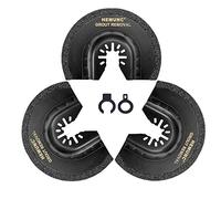 HEMUNC Lot de 3 lames de scie segment en métal dur pour enlever les joints de carrelage 1/16