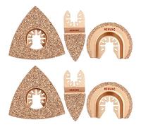 HEMUNC Lot de 6 lames de scie oscillantes universelles en carbure