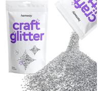 Hemway Craft Glitter 100 g 3,5 oz extra Chunky 1/24" 0.040" 1MM (Argent)