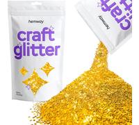 Hemway Craft Glitter 100 g 3,5 oz extra Chunky 1/24" 0.040" 1MM (Gold)