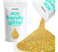Hemway Eco Friendly Biodégradable Glitter 100 g / 3,5 oz cosmétique Bio Safe Étincelle végétalien pour le visage, fard à paupières, Craft - 1/64" 0.015" 0.4mm - Or Holographic