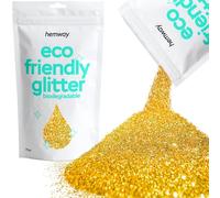 Hemway Eco Friendly Biodégradable Glitter 100 g / 3,5 oz cosmétique Bio Safe Étincelle végétalien pour le visage, fard à paupières, Craft - 1/64" 0.015" 0.4mm - Or