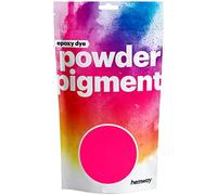 Hemway Hot Pink UV Fluorescent Pigment Powder Colour Luxury Sparkle Dye Metallic Pigments for Epoxy Resin, Polyurethane Paint and Cement - 50g
