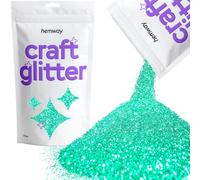 Hemway Paillettes fines de 0,4 mm pour loisirs créatifs, gobelets, écoles, décorations sur verre et papier, projets de bricolage - Turquoise, 100 g