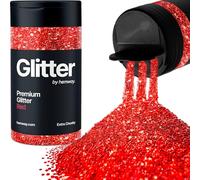 Hemway Rouge Paillettes Extra Chunky 115g/4.1oz Poudre Résine Métallique Artisanat Paillettes Paillettes Paillettes Pour Gobelets Epoxy, Cheveux Visage Corps Oeil Nail Art Festival