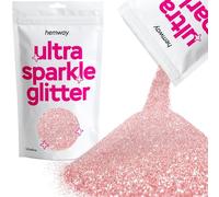 Hemway Ultra Étincelle Glitter - 1/128 0,008 0.2mm - cosmétique Safe, résine époxy, artisanat, Mariages, Décorations, Art, Beauté, Décoration Scrapbooking - 100g - Light Gold Rose