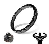 Hemys Bracelet en hématite magnétique pour homme, confortable à porter, réglable de qualité supérieure, redonne confiance à vos bords, cadeau pour papa, mari, petit ami