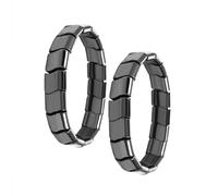 Hemys Bracelet en hématite pour homme, cadeau d'excellence pour homme, bracelet élastique minimaliste en pierre naturelle pour améliorer l'énergie, récupérer votre confiance, taille unique, Hématite