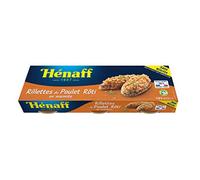HENAFF les Rillettes de Poulet Rôti 3 x 72 g - Lot de 4