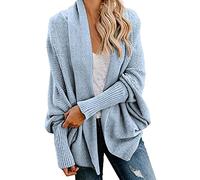Henagehde Gilet en Laine Femme - 2023 Hiver Nouveau Manteau À Manches Longues À Manches Chauve-Souris pour Femmes Manteau en Doudoune