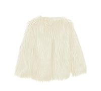 Henagehde Manteau en Fausse Fourrure pour Enfant Fille Duveteux Fausse Fourrure Manteau Solid Manches Longue Veste Mignon à La Mode Hiver Chaud