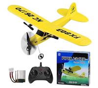 Henakmsl 2,4 GHz RC Flugzeug 2 CH Avion télécommandé, RTF pour débutants, Enfants et Adultes, Jouet avec Charge USB Jaune