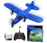 Henakmsl Avion Télécommandé, 2CH 2.4 GHz Avion RC FX803, Avion Radiocommandé RTF pour Débutants/Enfants/Adultes, Jouet Avion Recharge USB, Bleu