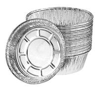 Henan 30 Pièces Moule à Gâteau en Aluminium Jetable, Ustensiles de Cuisson en Aluminium Réutilisables Et Recyclables pour Petits Gâteaux, Tartes à La Confiture, Etc