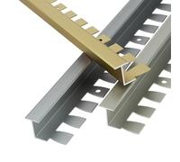 HENANCXF 3PCS 0,9M Moulure Aluminium F Trim Bord Courbe, Bande de Finition pour Joint Entre Parquet & Carrelage, Barre de Seuil Décorative pour Porte(Size:18mm*12mm,Color:Champagne)