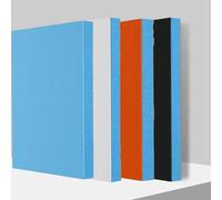 HENANCXF 6 Panneaux Muraux Rembourrés Autocollants, Panneaux Tissés pour Tête de Lit à Décoller et Coller, Décoration pour Chambre et Salle Sensorielle(Size:50 * 50 * 2cm,Color:Orange)