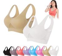 HENANSYF Nulalift Bra, 2024 Nouveau soutien-gorge de sport respirant et frais, anti-affaissement, soutien-gorge de sport de soutien complet, grande taille, 2 pièces - B, 4X-Large