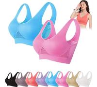 HENANSYF Nulalift Bra, 2024 Nouveau soutien-gorge de sport respirant et frais, anti-affaissement, soutien-gorge de sport de soutien complet, grande taille, 2 pièces C., XXXXXL