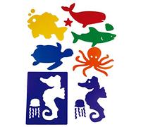 HenBea- Pochoirs en Forme d'animaux de mer, 834, Assorti