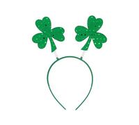 HENBRANDT 1 bandeau irlandais à paillettes trèfle vert pour la Saint-Patrick - Accessoire de fête pour adulte