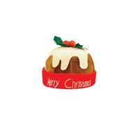 Henbrandt 1 chapeau de pudding de Noël pour adulte avec houx 30 cm | 30,5 cm Merry Christmas Figgy Pudding Figgy Pudding Holiday Party Headwear Fun Cadeau de Noël Déguisement Accessoire Fantaisie