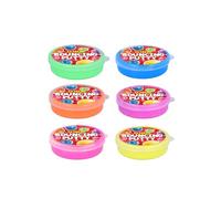 Henbrandt 1 lot de 6 pots de mastic rebondissant pour enfants avec 6 couleurs assorties - Mini pâte gluante rebondissante pour sac de fête, cadeaux de fête pour garçons et filles