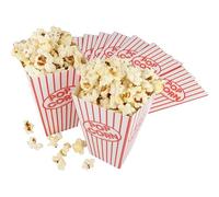 HENBRANDT 10PCS Petites Boîtes de Pop Corn 14x7,5cm Pot Popcorn Rétro Bonbons Gâteries Conteneur pour Fêtes Anniversaire, Soirées Cinéma, et Noël