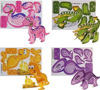 HENBRANDT 12 mini puzzles dinosaures 3D