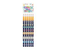 HENBRANDT 6 Pièces HB Crayons Espace avec Gomme à Effacer pour Enfants, Sacs de Fête Cadeau d’Anniversaire Enfant Fille Garçon