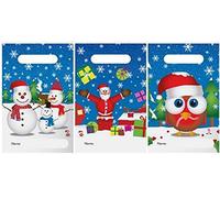 HENBRANDT 6 x Fête de Noël Sacs: Père Noël, Robin, bonhommes de Neige