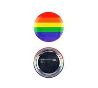 Henbrandt Badges à épingle en métal émaillé de 4 cm LGBTQ+ Accessoires pour défilés Gay Pride, marches, fêtes et carnavals
